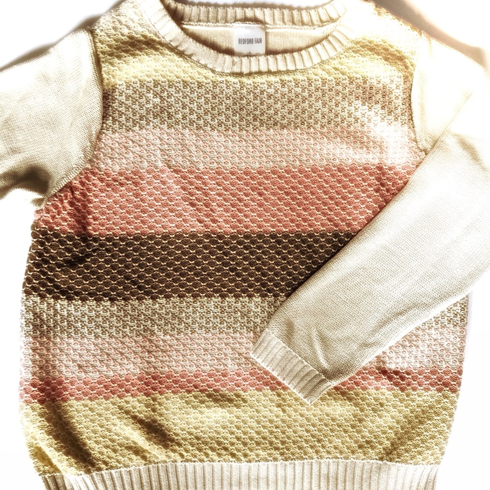Bedford Fair Comfy Multi Colored Sweater